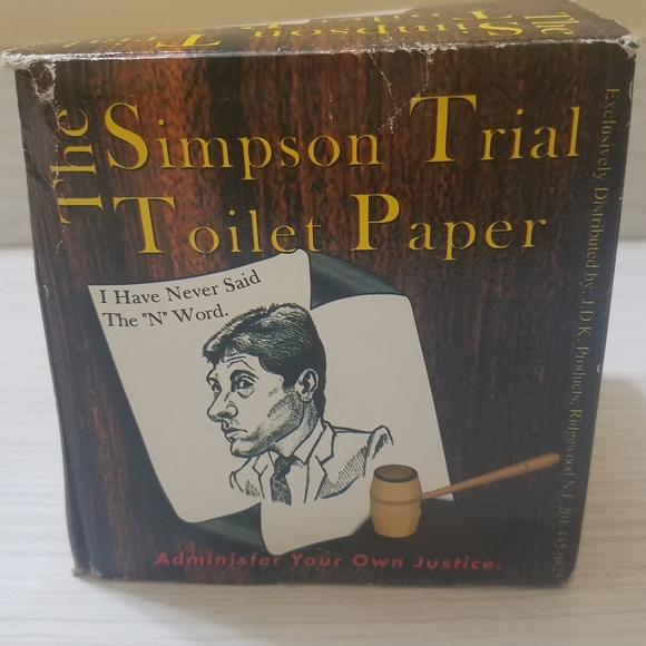 1990's The Simpson Trial Toilet Paper - Picture 3 of 5